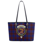 Wedderburn Tartan Crest Leather Tote Bag